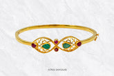 Jewel Crest Bangle Bracelet | Sona Sansaar
